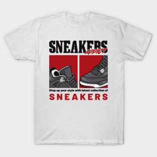 AJ 4 Retro Bred Shoes Art T-Shirt